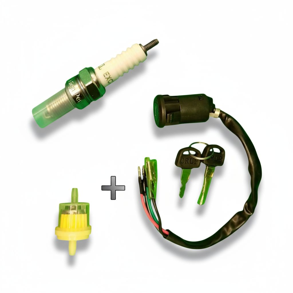 Meter Switch + Spark Plug + Oil Filter Deal for Honda CD 70 & China Bikes |