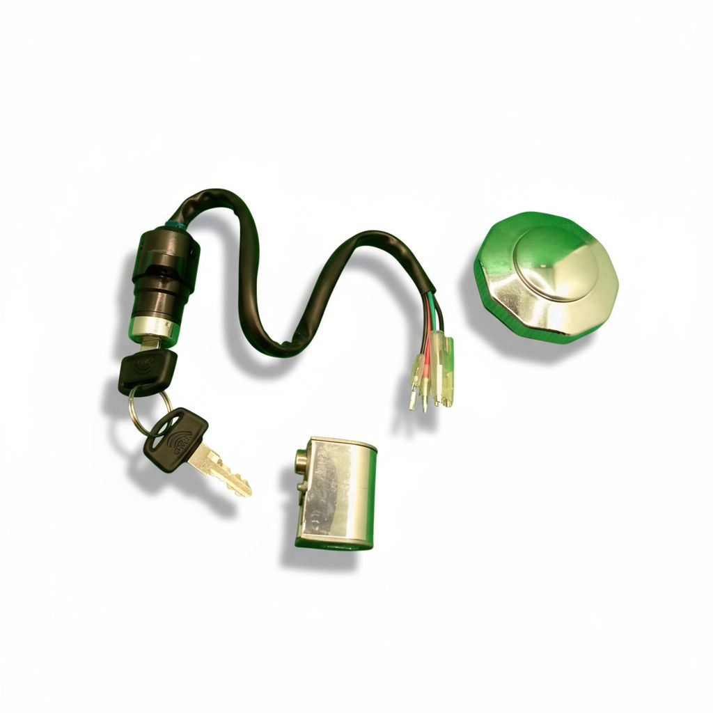 3-Piece Switch Kit for Honda CD 70 & China Bikes | Ignition Switch with Key + Tank Lid + Side Lock Set