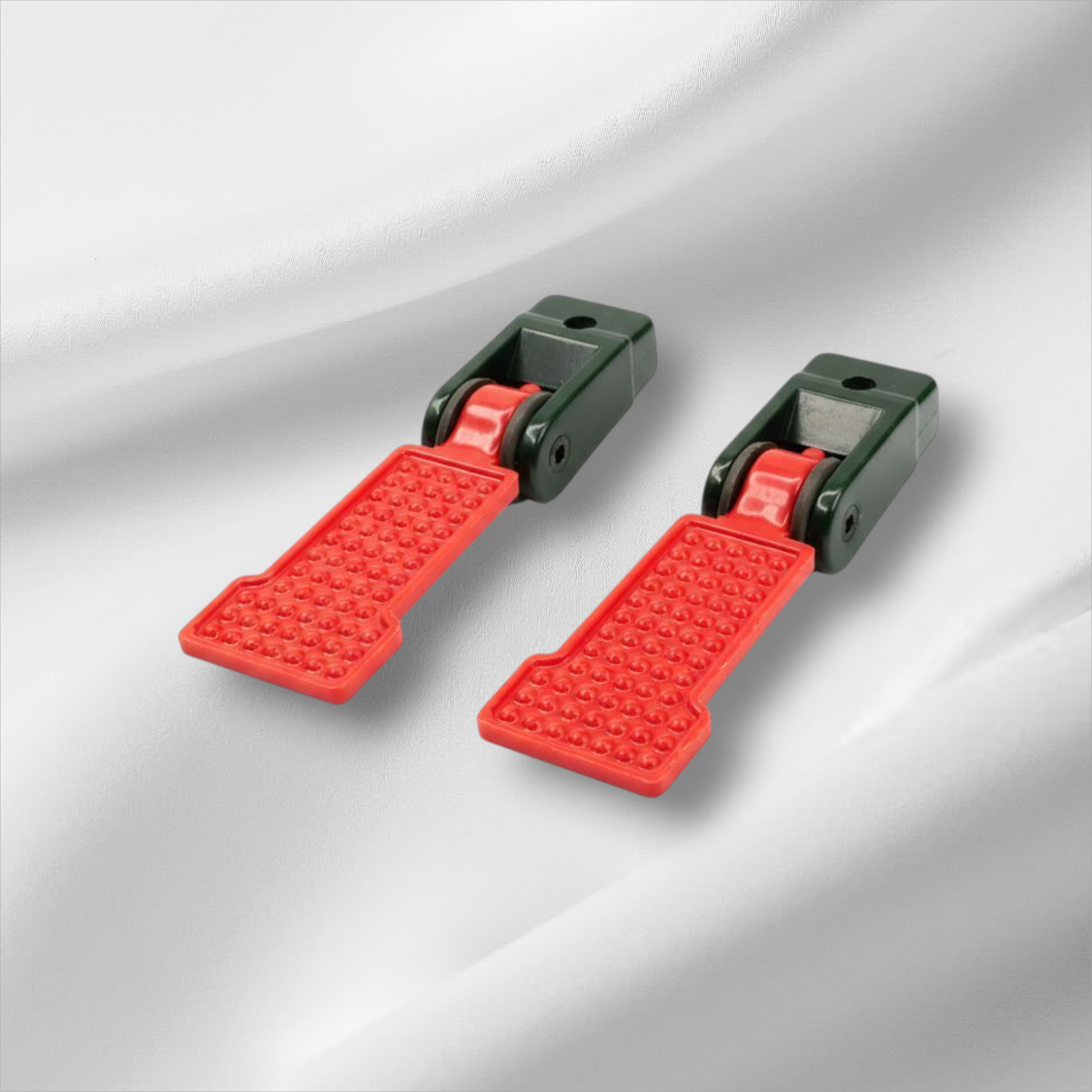 Foldable Foot Rest Pair Black & Red  for CD70, Honda 125 & China Bikes