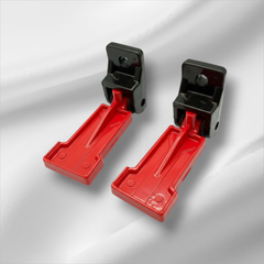Foldable Foot Rest Pair Black & Red  for CD70, Honda 125 & China Bikes