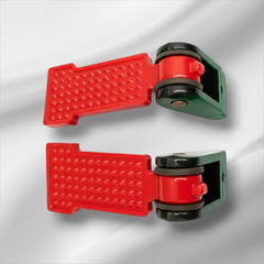 Foldable Foot Rest Pair Black & Red  for CD70, Honda 125 & China Bikes