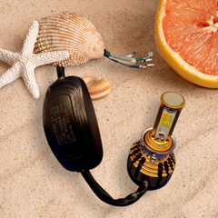 Rego Racing 12 V-80 V LED Headlight, Yellow • White • Blue