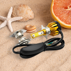 Rego Racing 12 V-80 V LED Headlight, Yellow • White • Blue