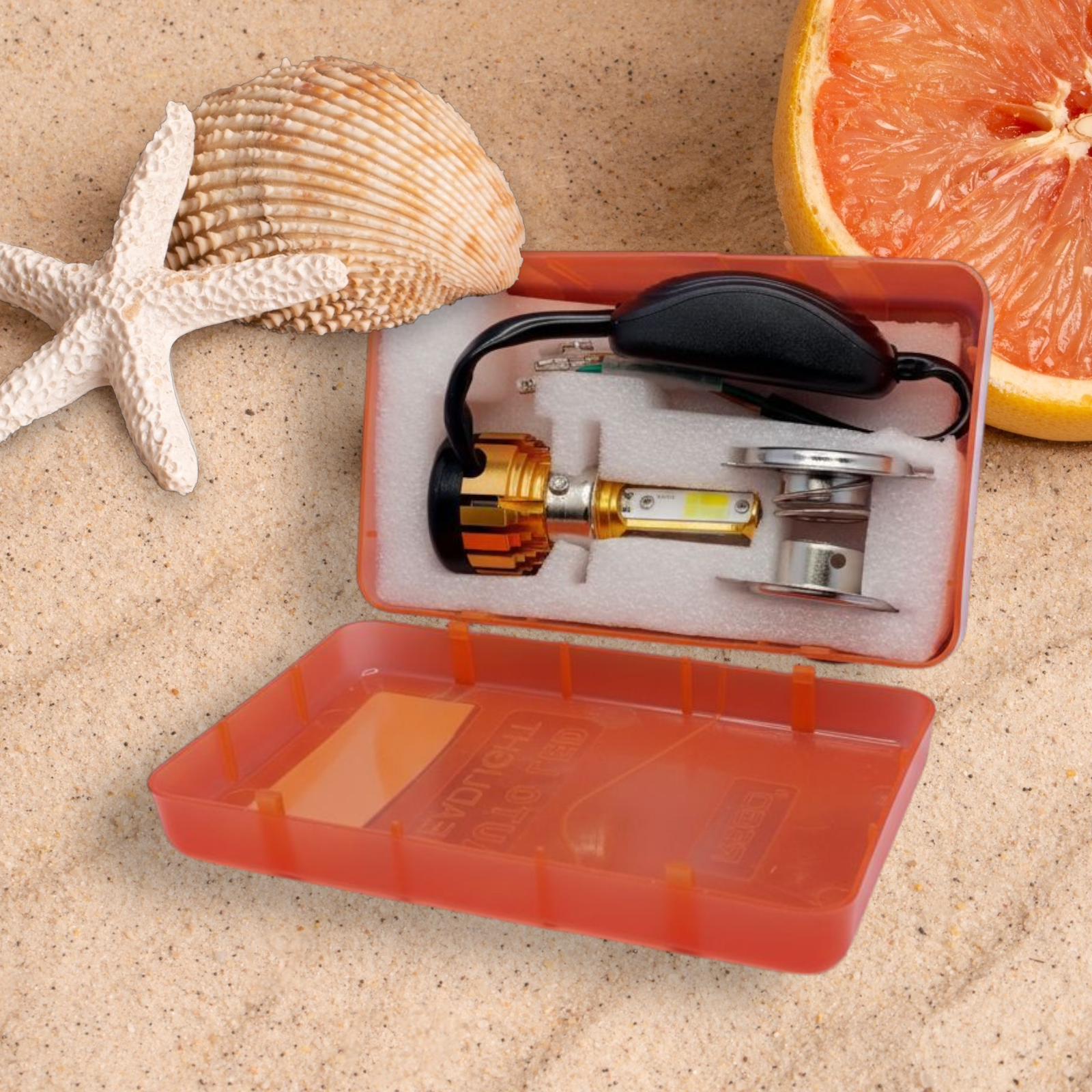 Rego Racing 12 V-80 V LED Headlight, Yellow • White • Blue