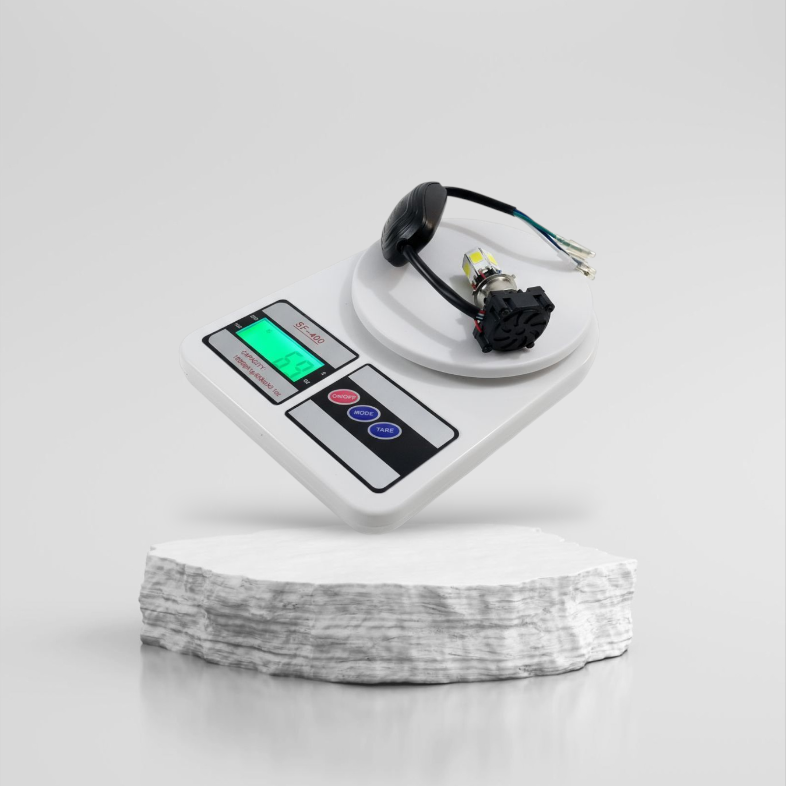 Rego Racing 12 V-80 V LED Headlight, Yellow • White • Blue