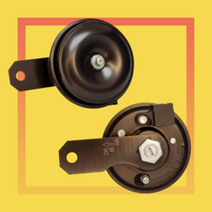Gleason 12 V Dual-Tone Bike Horn Set | Loud Sound for Motorcycles & Cars