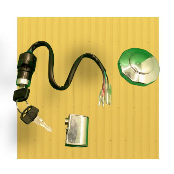 3-Piece Switch Kit for Honda CD 70 & China Bikes | Ignition Switch with Key + Tank Lid + Side Lock Set