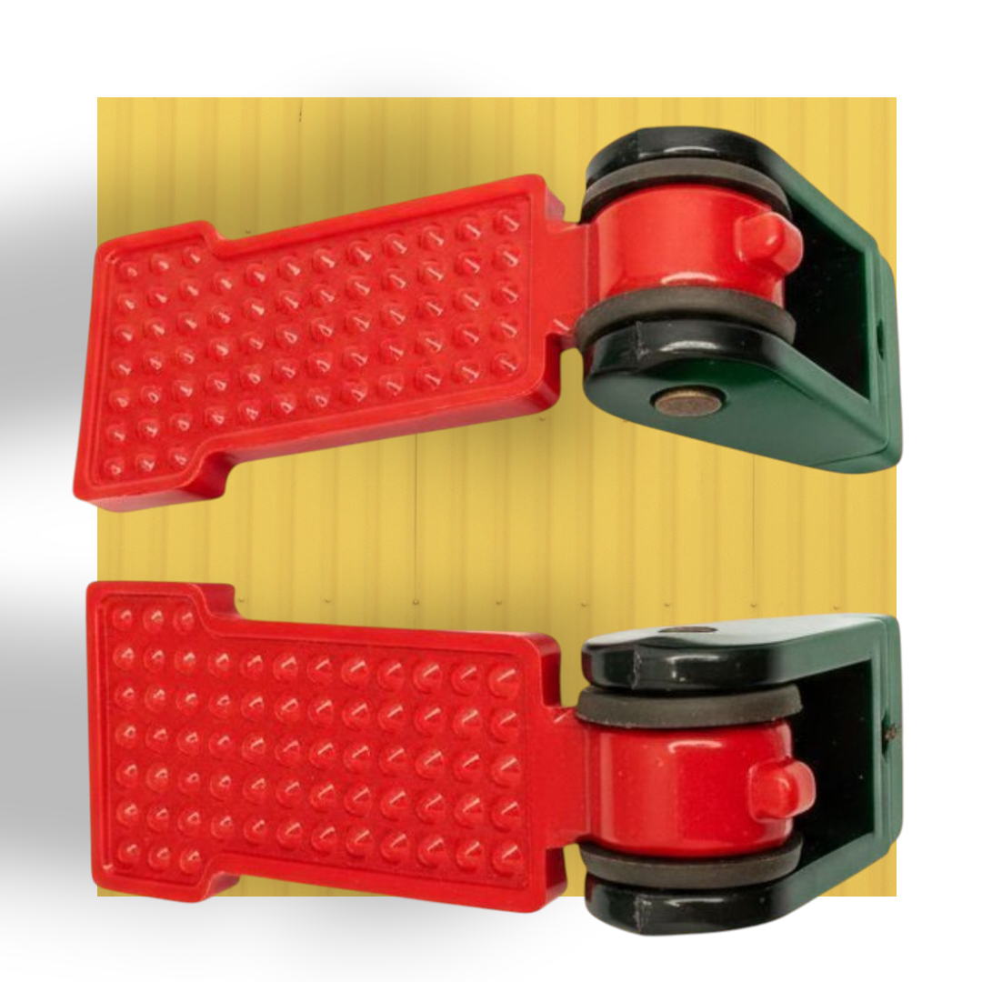 Foldable Foot Rest Pair Black & Red  for CD70, Honda 125 & China Bikes