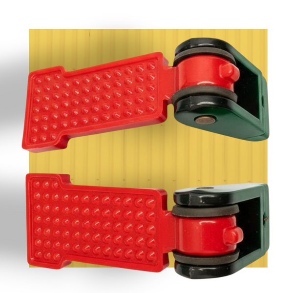 Foldable Foot Rest Pair Black & Red  for CD70, Honda 125 & China Bikes