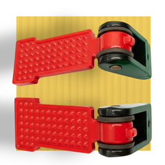 Foldable Foot Rest Pair Black & Red  for CD70, Honda 125 & China Bikes