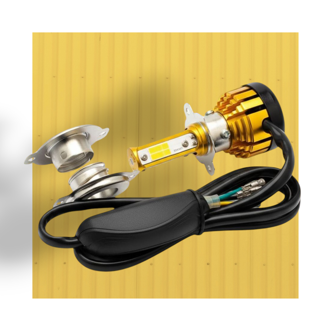 Rego Racing 12 V-80 V LED Headlight, Yellow • White • Blue